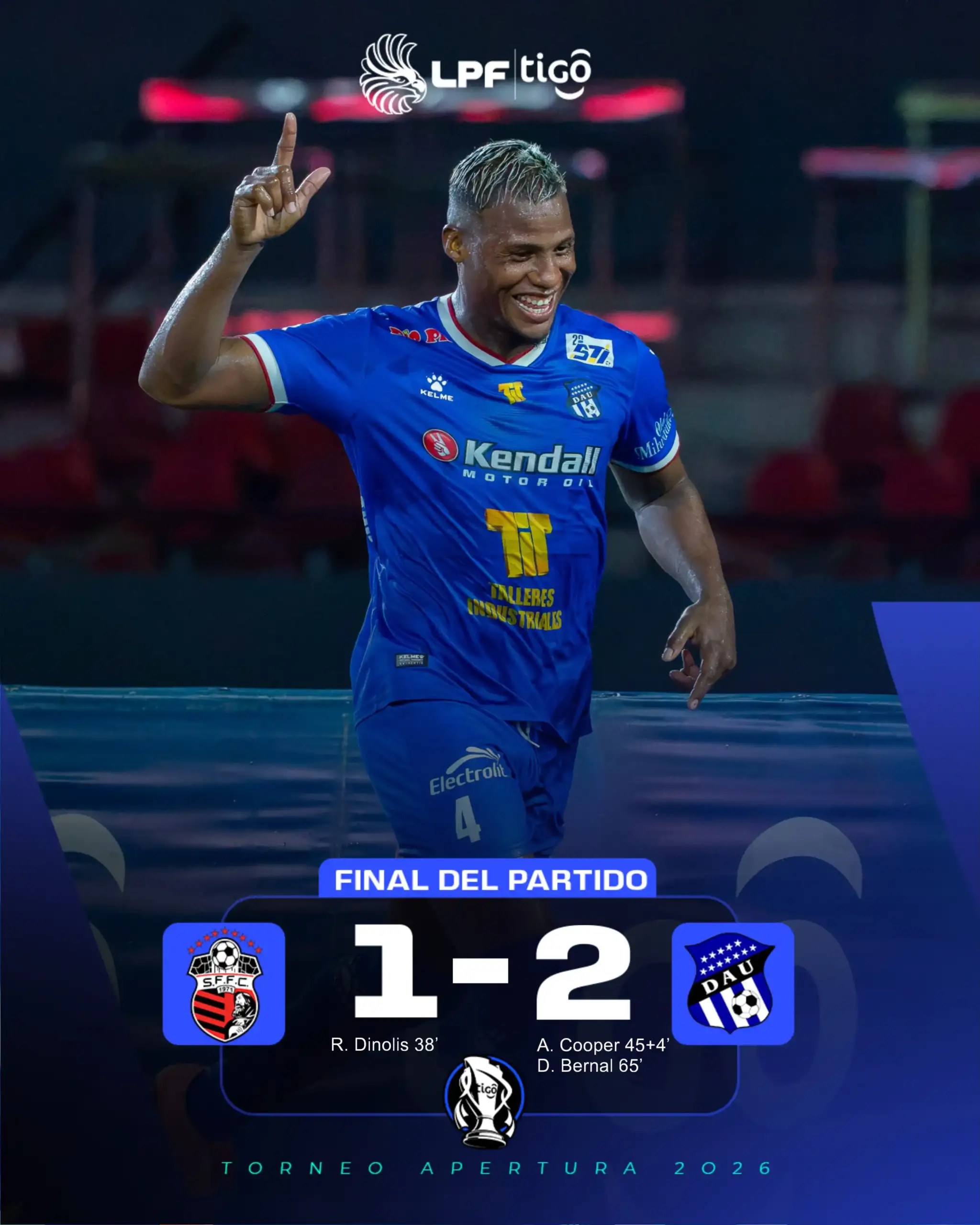 Resultado del partido Árabe Unido 2-1 San Francisco