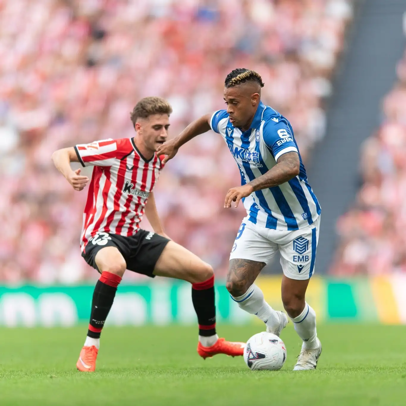 Imagen del duelo entre Athletic Club y Alaves